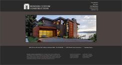 Desktop Screenshot of bendercustomconstruction.com